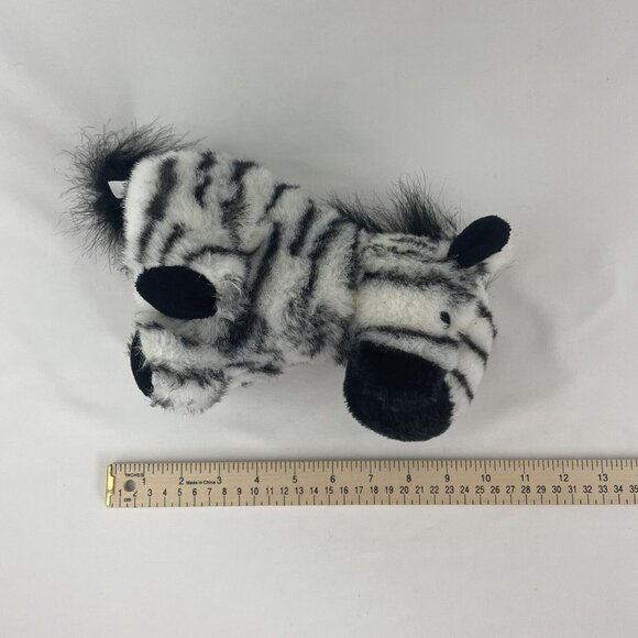 Zebra 10” Plush Stuffed Animal Toy‎ No Brand Sitting Safari Jungle - Picture 6 of 6